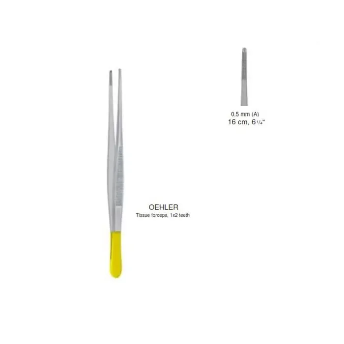 پنست بادندانه دسته طلایی 14 سانت OEHLER پارس مدال
